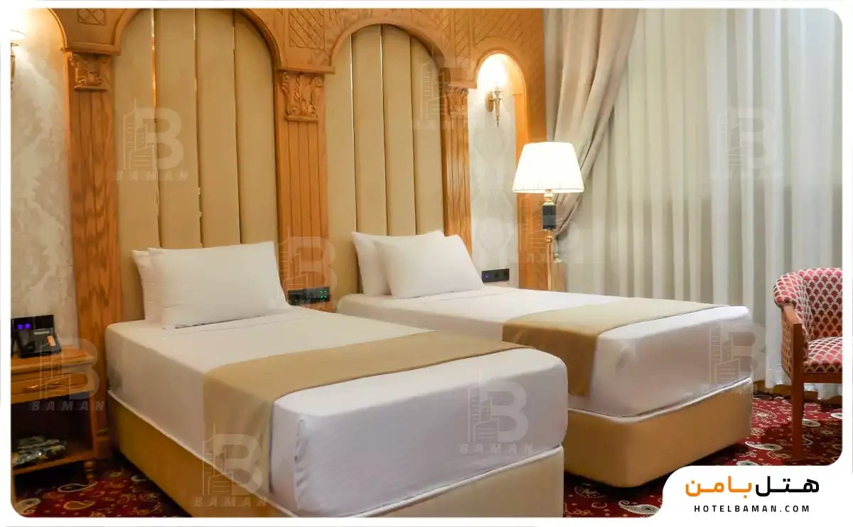 اتاق دو تخته هتل نگین مصلی مشهد