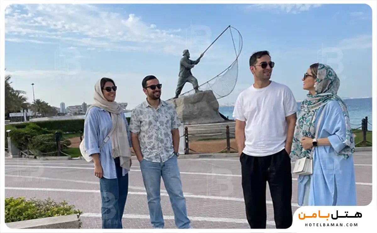 عکس از پارک ساحلی مرد ماهیگیر کیش
