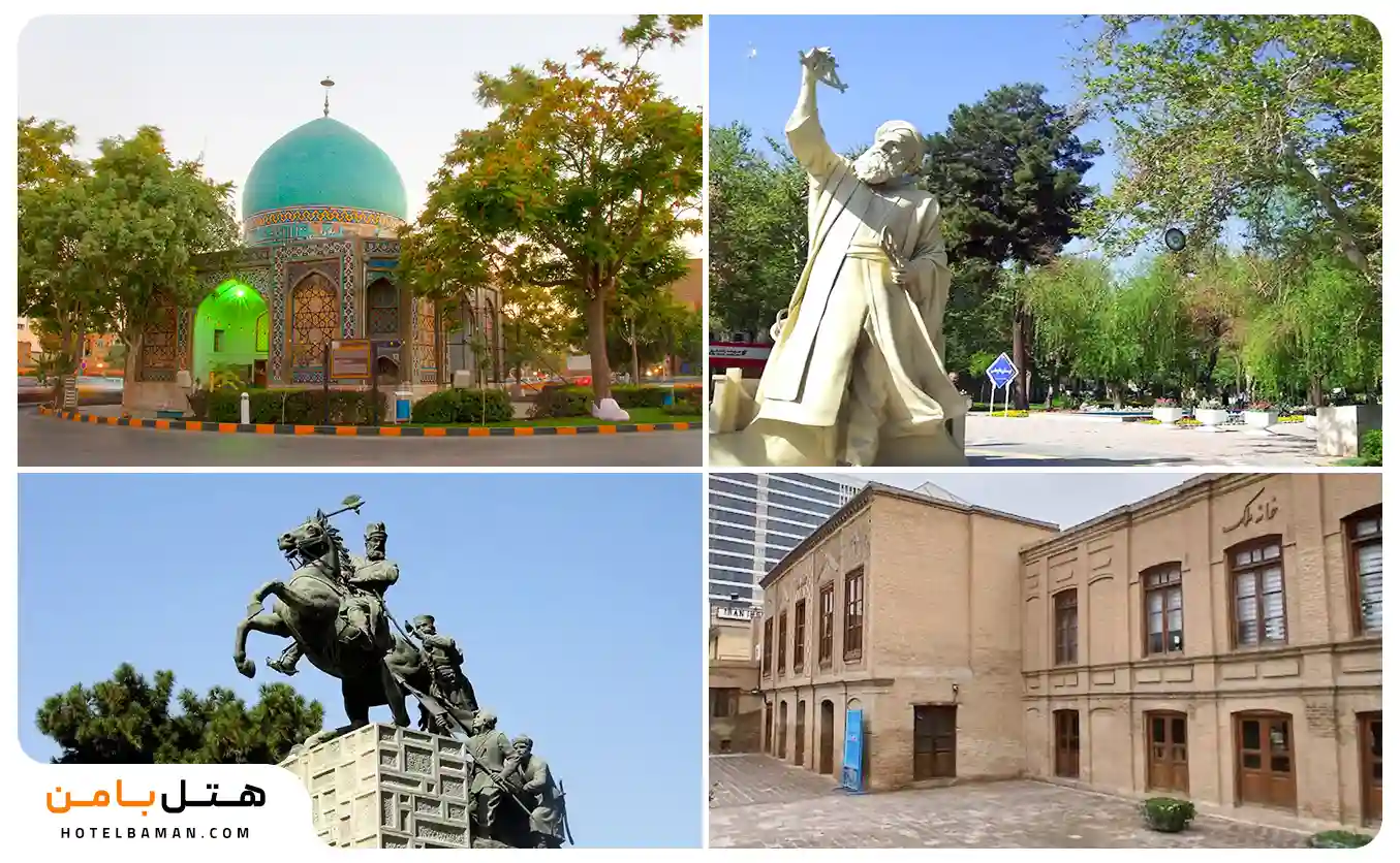 جاهای دیدنی نزدیک بازار جنت مشهد