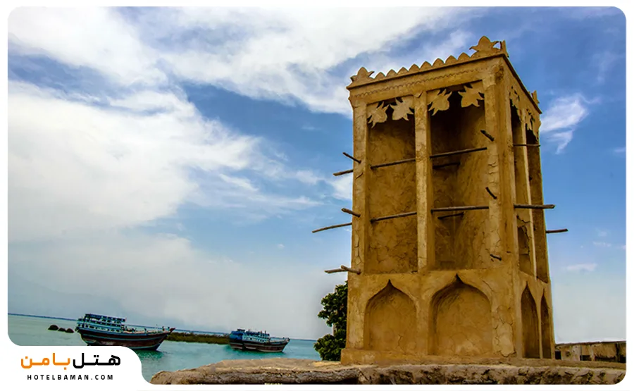 عکس از بندر تاریخی لافت قشم