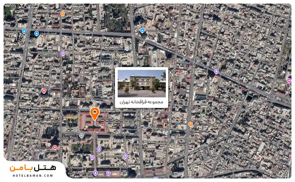 لوکیشن دقیق قزاقخانه تهران