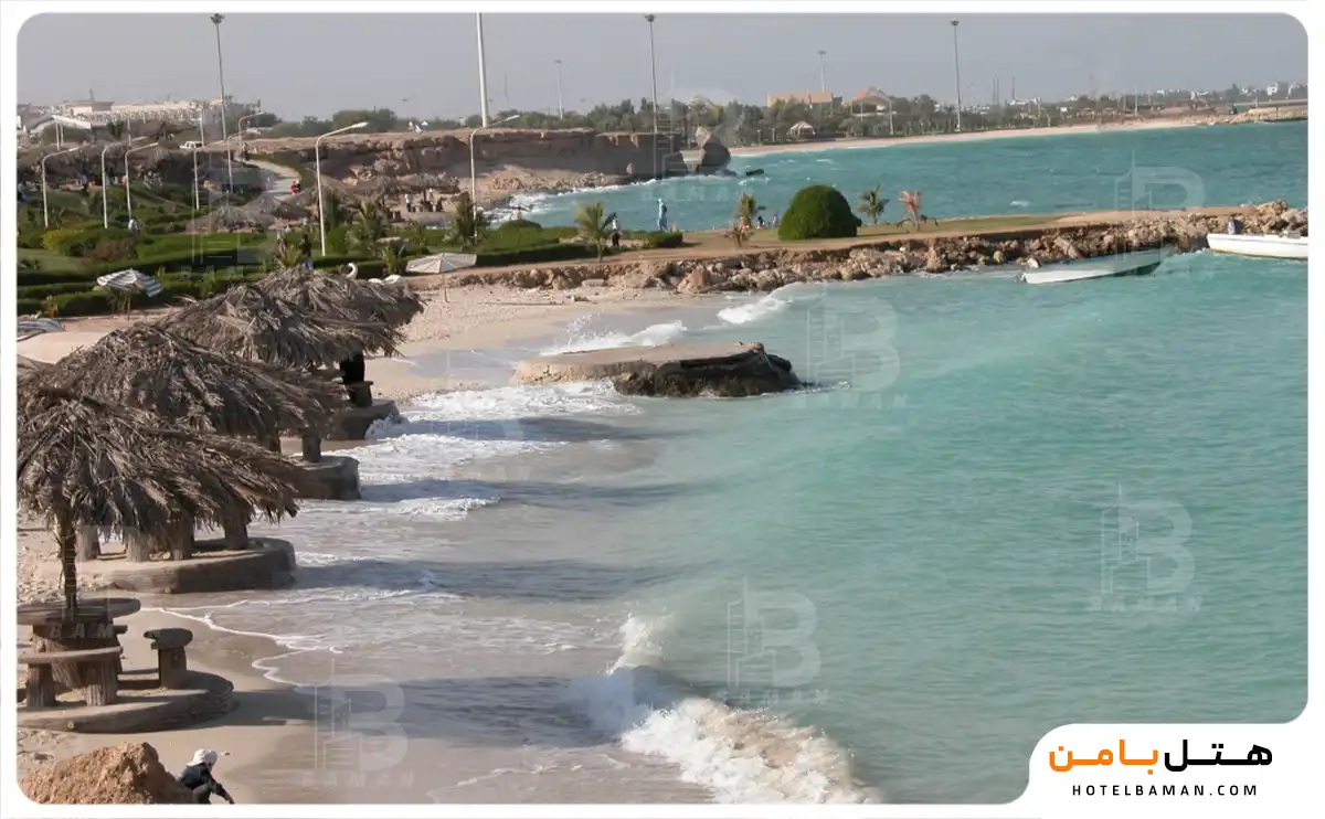 عکس از پارک ساحلی مرد ماهیگیر کیش